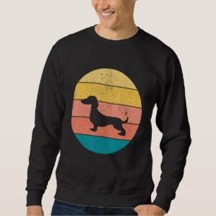 Dachshund Dog Mom Dad Retro Vintage Weiner Owner 1 Sweatshirt