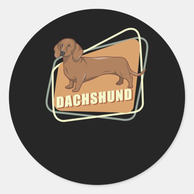 Dachshund | Dog Owner Dachshunds Classic Round Sticker (Front)