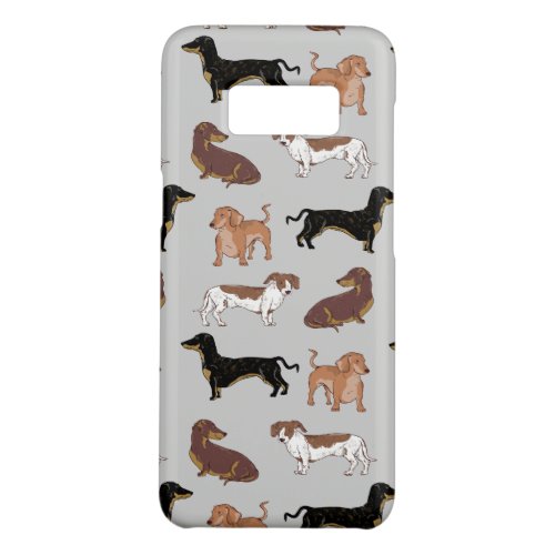 Dachshund dog pattern Case_Mate samsung galaxy s8 case