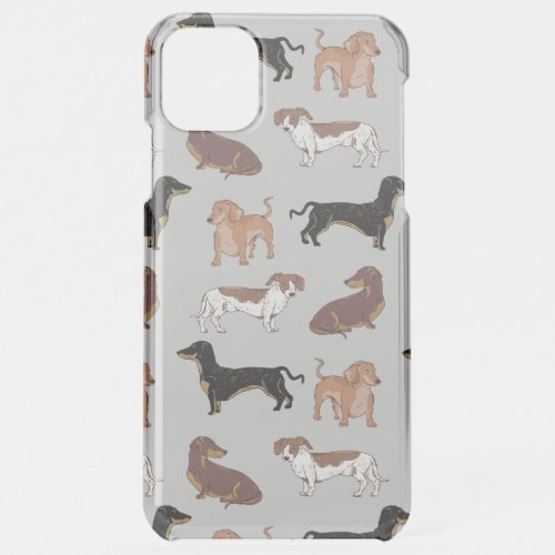 Dachshund dog pattern iPhone 11 pro max case