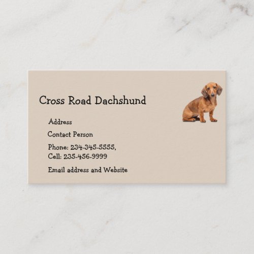 Dachshund Dog Pet Animal  Business Card Magnet