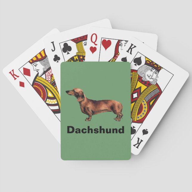 Dachshund Dog Playing Cards (Back)