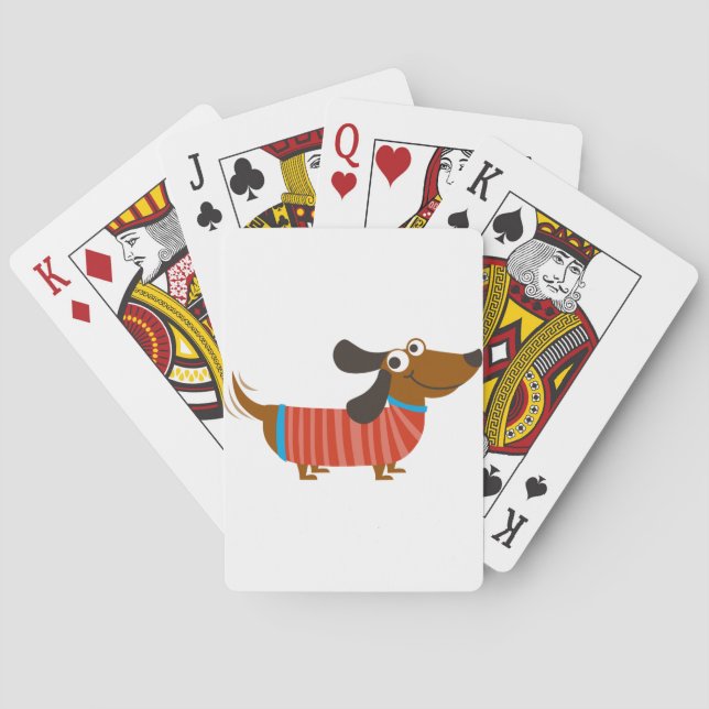 Dachshund Dog Poker Cards (Back)