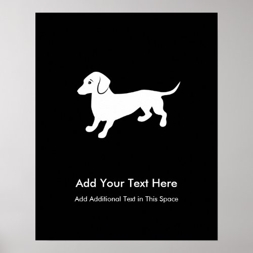 Dachshund Dog Poster