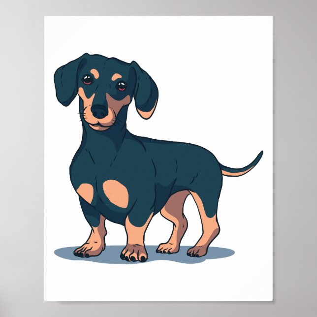DACHSHUND DOG POSTER (Front)