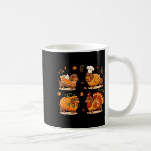 Dachshund Dog Pumpkin E Turkey Thanksgiving Men Wo Coffee Mug