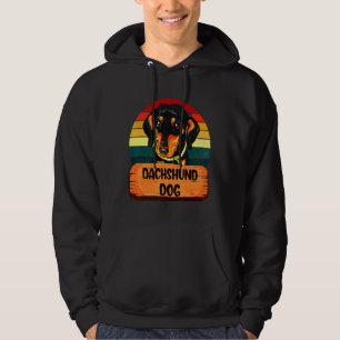 Dachshund Dog Retro Colors Hoodie