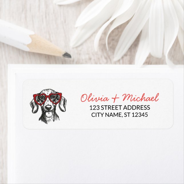 Dachshund Dog  Return Address    Label (Insitu)