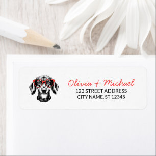 Dachshund Dog Return Address Label