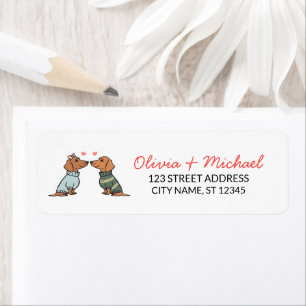 Dachshund Dog  Return Address    Label