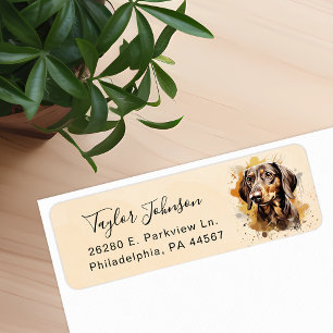 Dachshund Dog Return Address Label