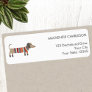 Dachshund Dog Return Address Label