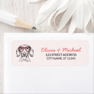 Dachshund Dog  Return Address    Label