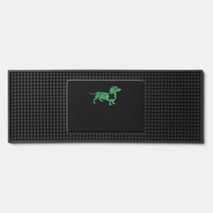 Dachshund Dog Shamrock St. Patrick's Day Saint Pad Bar Mat