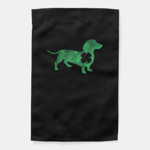 Dachshund Dog Shamrock St. Patrick's Day Saint Pad Garden Flag