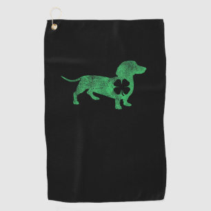 Dachshund Dog Shamrock St. Patrick's Day Saint Pad Golf Towel