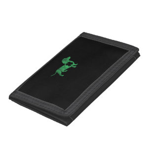 Dachshund Dog Shamrock St. Patrick's Day Saint Pad Tri-fold Wallet