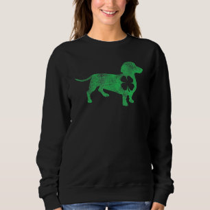 Dachshund Dog Shamrock St Patrick's Day Saint Padd Sweatshirt