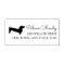 Dachshund Dog Silhouette Address