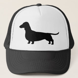 Dachshund Dog Silhouette Wiener Dog Weenie Trucker Hat