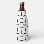 Dachshund Dog Silhouettes Custom Background Color Bottle Cooler at Zazzle