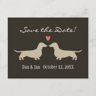 Adorable Doxies Collection Wedding Couple Bride and Groom Doxie Dachshund Figuri 