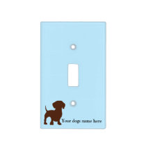 Dachshund Dog Single Switch Wall Plate