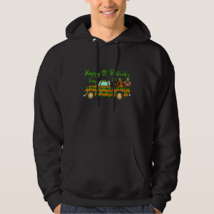 Dachshund Dog St Patrick's Day Shamrock Green Hat Hoodie
