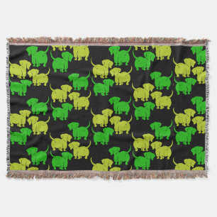 Dachshund Dog Throw Blanket