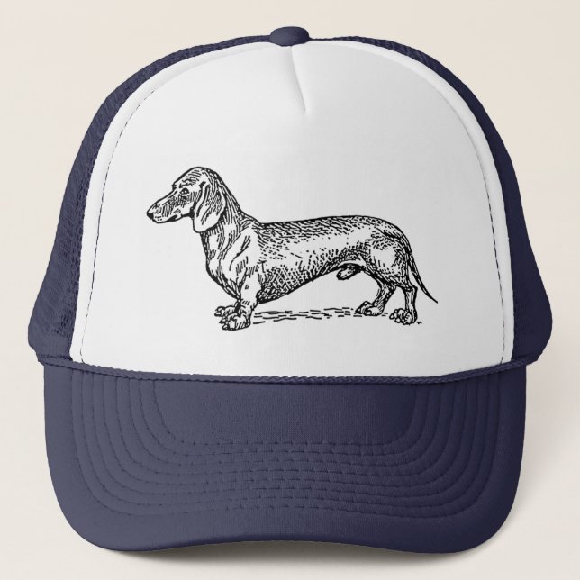 Dachshund dog trucker hat (Front)