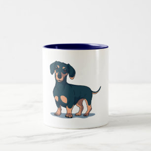 DACHSHUND DOG Two-Tone COFFEE MUG
