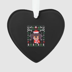 Dachshund Dog Ugly Christmas Classic T-Shirt Ornament