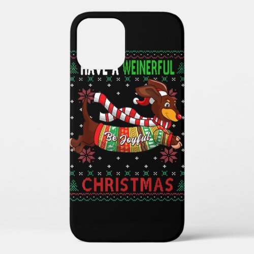 Dachshund Dog Ugly Christmas Shirt Doxie Lover Wom iPhone 12 Case