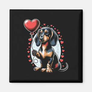 Dachshund Dog Valentine's Day Dog Owner Valentine  Magnet
