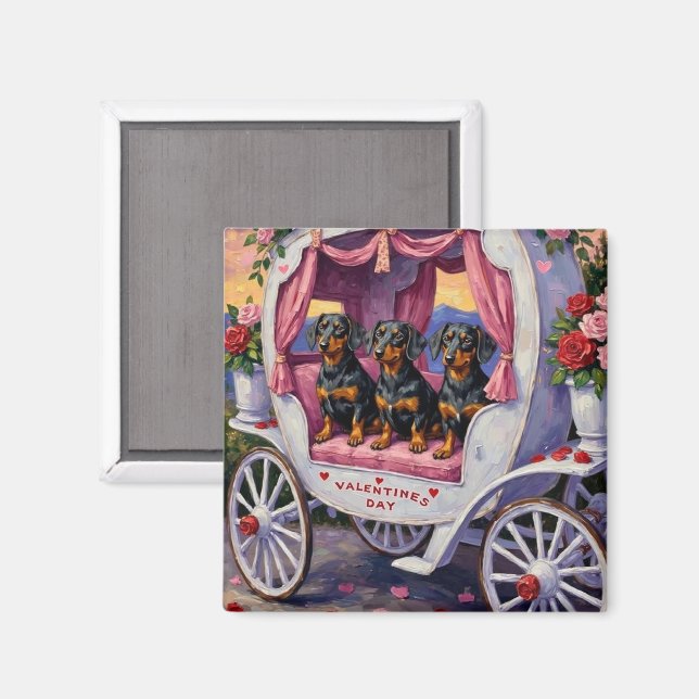 Dachshund Dog Valentine's Day Magnet (Front/Back)