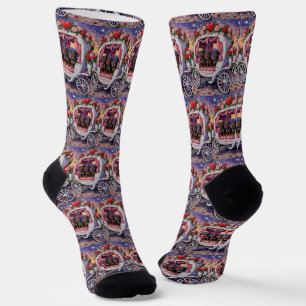 Dachshund Dog Valentine's Day Socks