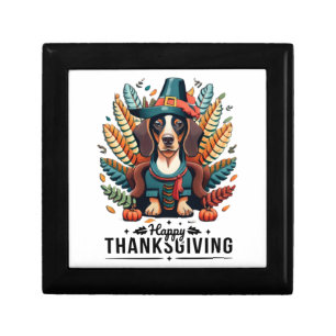 Dachshund Dog Weiner Turkey Costume Thanksgiving W Gift Box