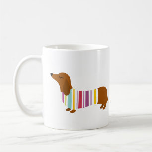 Dachshund Dog - white mug