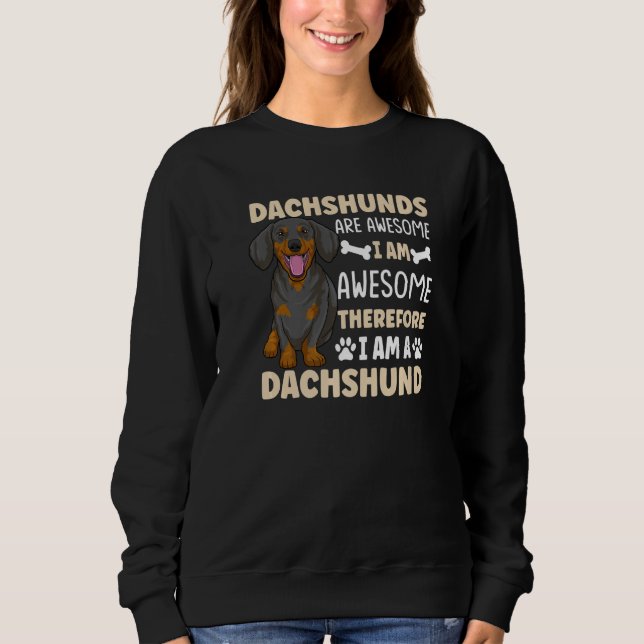Dachshund Dog Wiener Dog  Outfit Sweatshirt (Front)