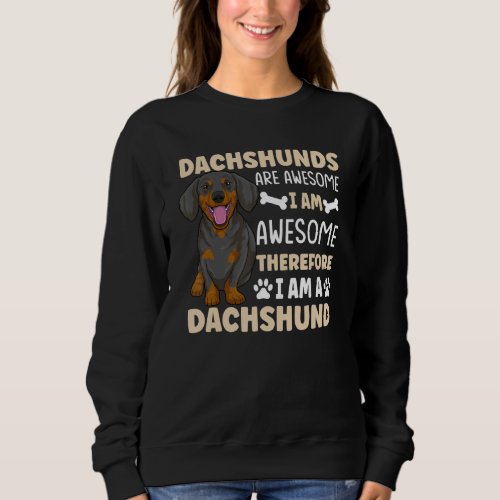 Dachshund Dog Wiener Dog  Outfit Sweatshirt