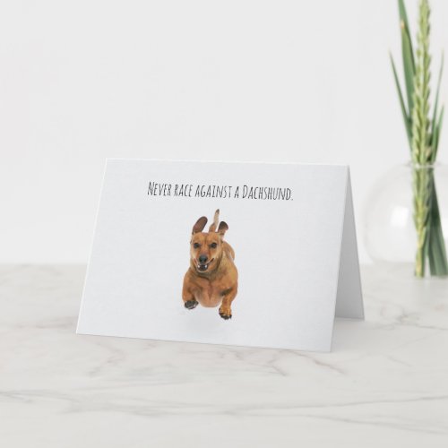 Dachshund Dog Wiener Dogs Lover Thinking of You Card