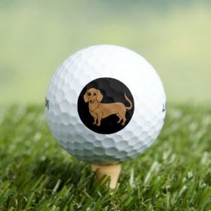 Dachshund Dog Wiener Pet Cute Puppy Doxie Golf Balls
