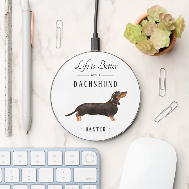Dachshund DOG WIRELESS CHARGER  (Desk)