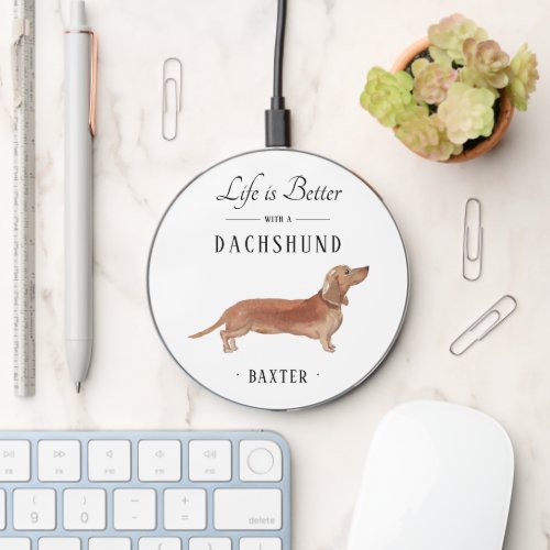 Dachshund DOG WIRELESS CHARGER 