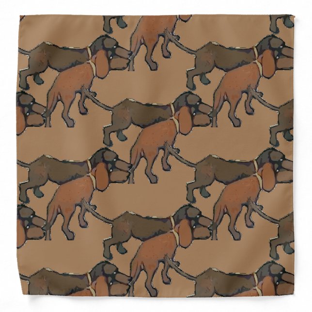 Dachshund Dogs Bandana (Front)