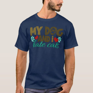 Dachshund Dogs Dog White Shepherd retro friends T-Shirt