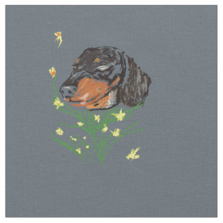 Dachshund Dogs Fabric