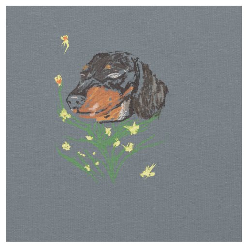 Dachshund Dogs Fabric