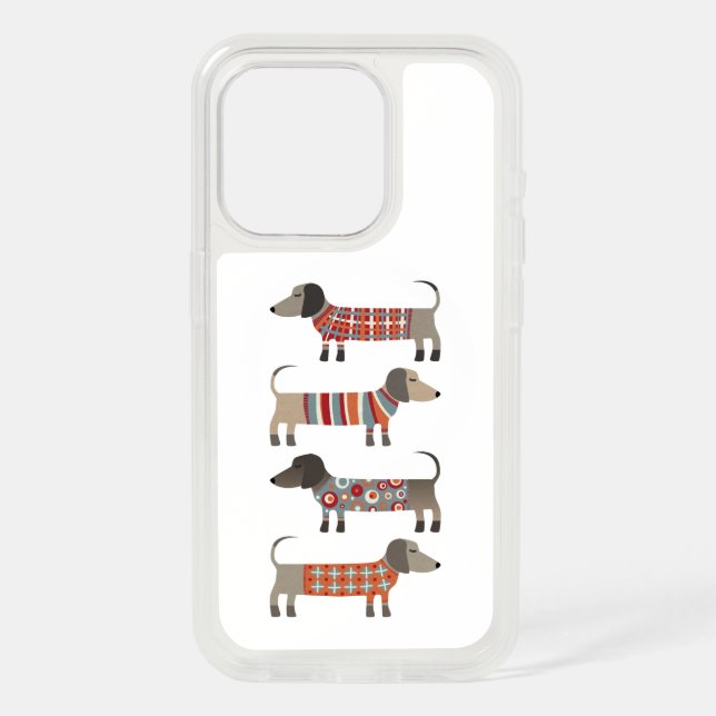 Dachshund Dogs iPhone 15 Pro Case (Back)