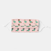 Dachshund dogs mask (Front, Folded)